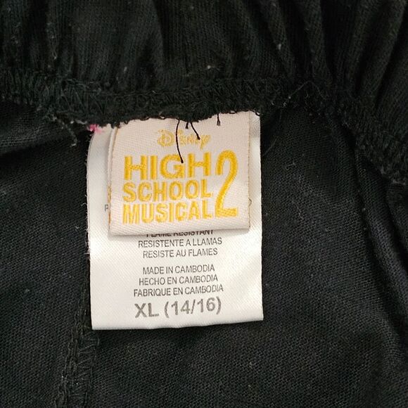 Disney High School Musical 2 - Sweat Pants Music Graphics - Size XL Kids - Black - Picture 6 of 7